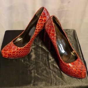 Faux Crocodile Jessica Simpson Heels